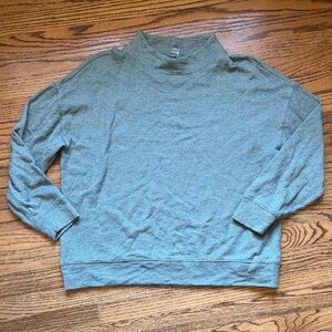 Lou & Grey Men's Light Sage Turtleneck Sweater